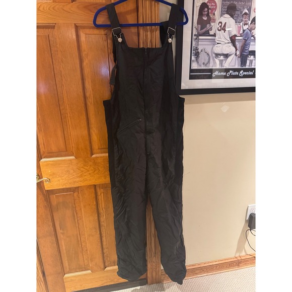 Obermeyer Randy II Mens Black Insulated Ski Bibs Snow Overalls Size Large